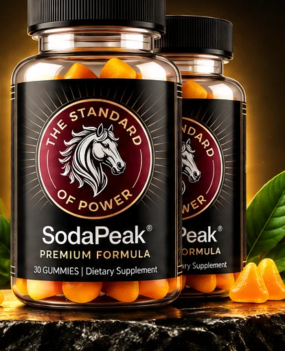 SodaPeak energy and vitality gummy bottles